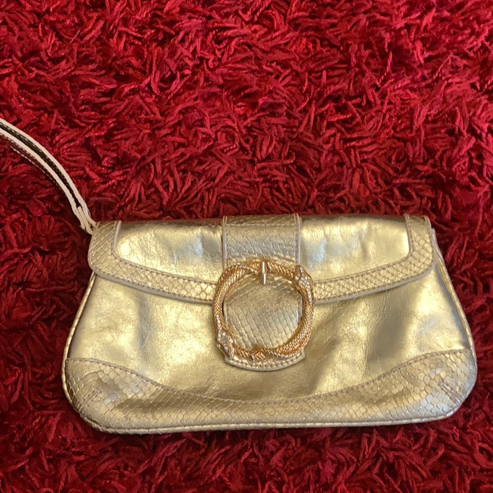 Re-Listed! Neda Italian leather gold purse